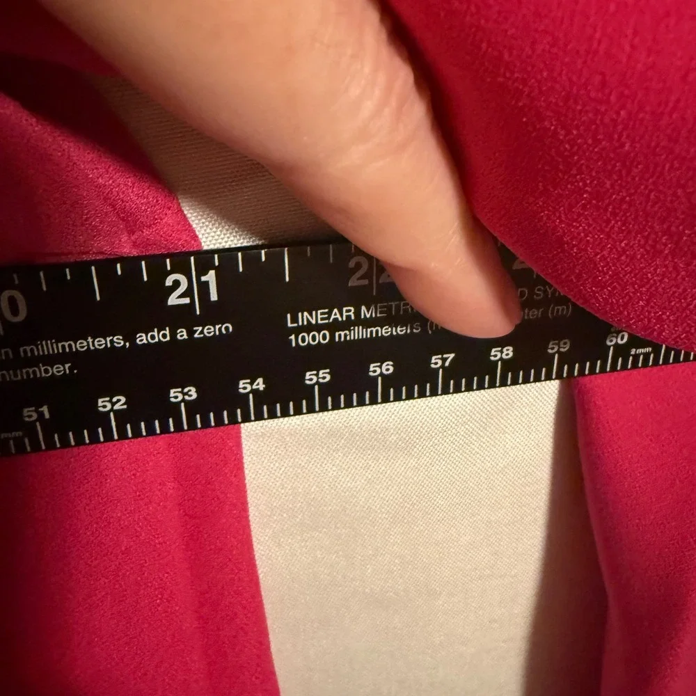Banana Republic Pink Shift‎ Dress Ruffle Sleeve Button Back Size 14